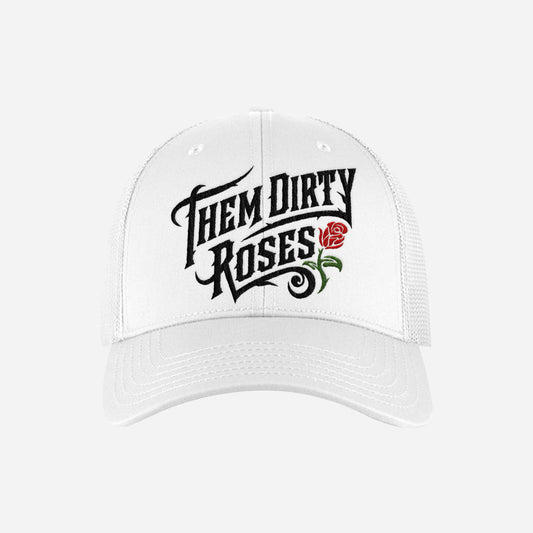 Them Dirty Roses Hat (White)